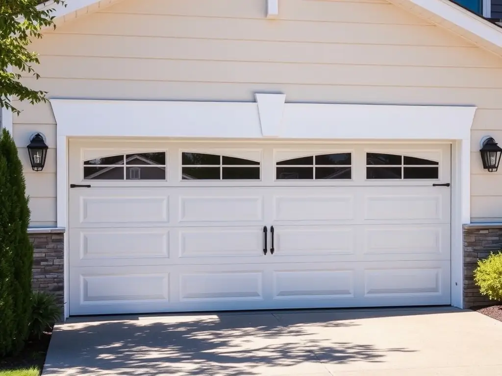 A well-maintained garage door after a GarageGuardians maintenance service, emphasizing the importance of regular upkeep.